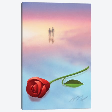 Rose Sunset Canvas Print #MMM34} by Maxwell McMaster Canvas Art