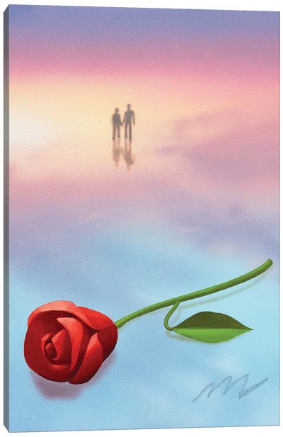 Rose Sunset Canvas Art Print - Maxwell McMaster