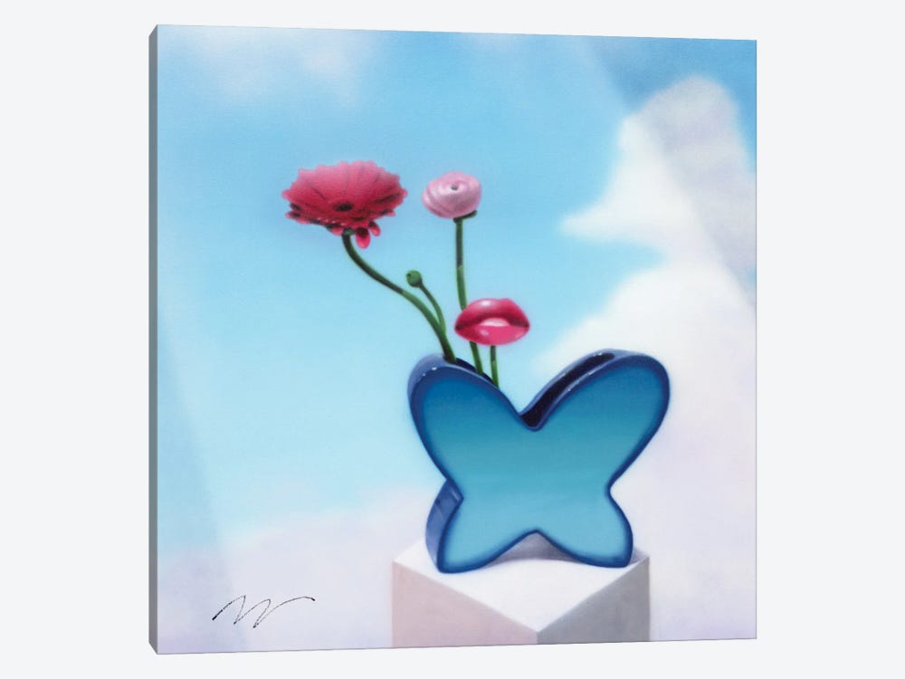 Butterfly Vase by Maxwell McMaster 1-piece Canvas Wall Art
