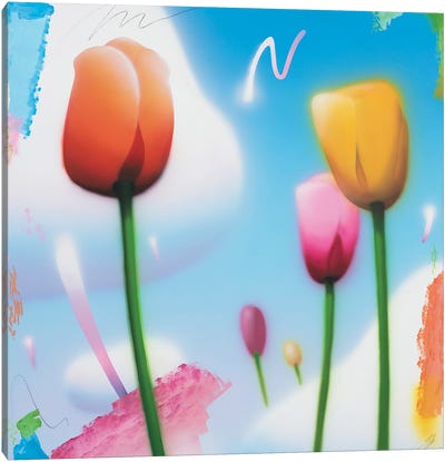 Tulips Canvas Art Print - Eclectic & Electric