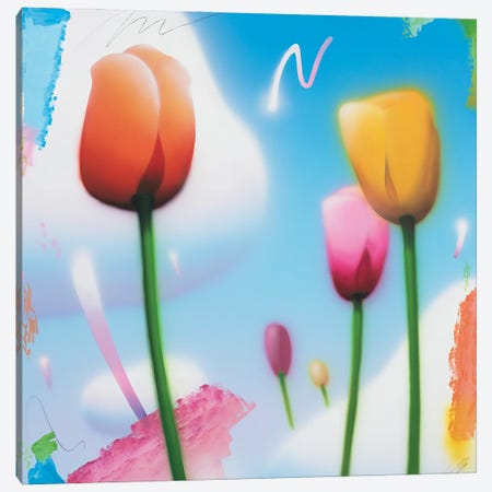Tulips Canvas Print #MMM39} by Maxwell McMaster Canvas Art Print