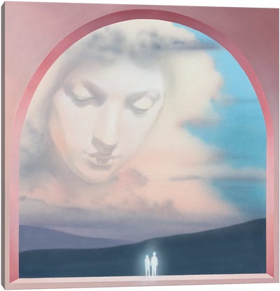 Angel Canvas Art Print - Head in the Clouds