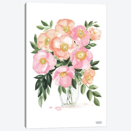 Spring Posy Watercolor Canvas Print #MMP100} by Michelle Mospens Canvas Art