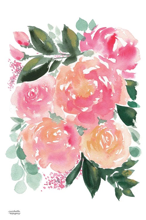 Hand Gathered Bouquet Watercolor