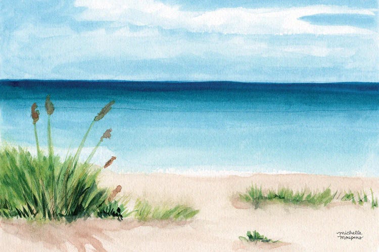 Beach Scene I Watercolor