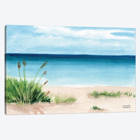 Beach Scene I Watercolor Canvas Print #MMP112} by Michelle Mospens Canvas Print
