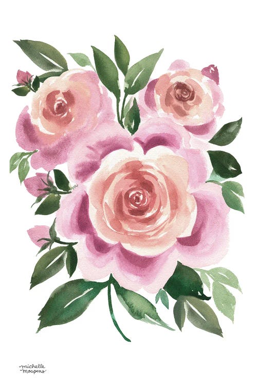 Mauveulous Blooms Watercolor