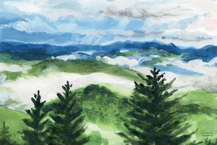 Mountain Resort Watercolor