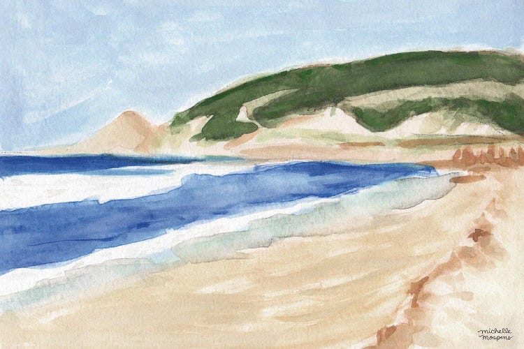 West Coast Shore Watercolor by Michelle Mospens wall art