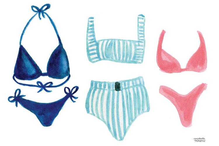 Bathing Suits Watercolor