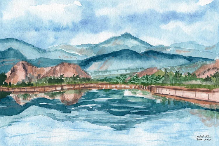 Colorado Mountains Watercolor