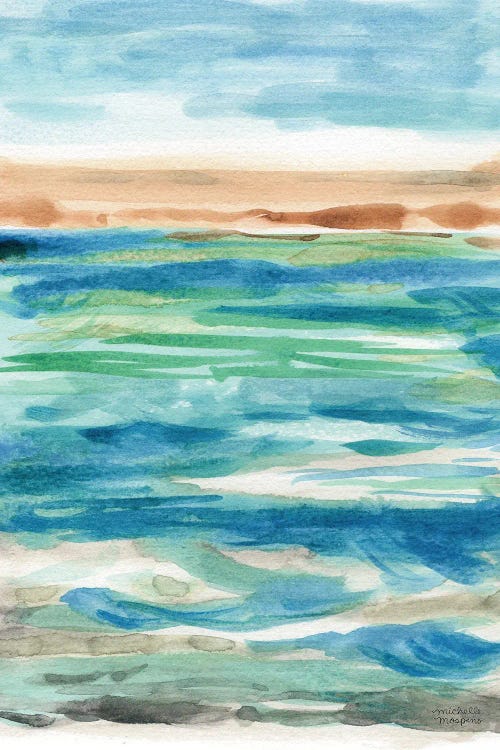 Abstract Seascape Study I Watercolor