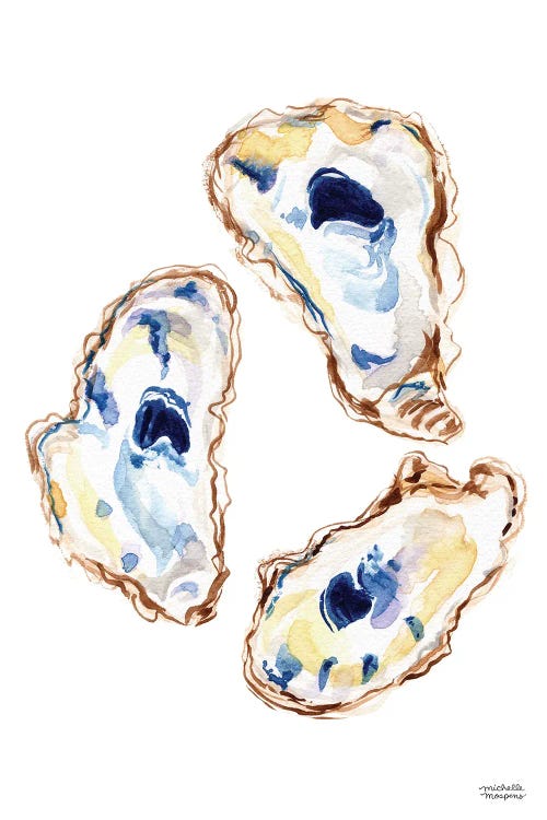 Oysters III Watercolor