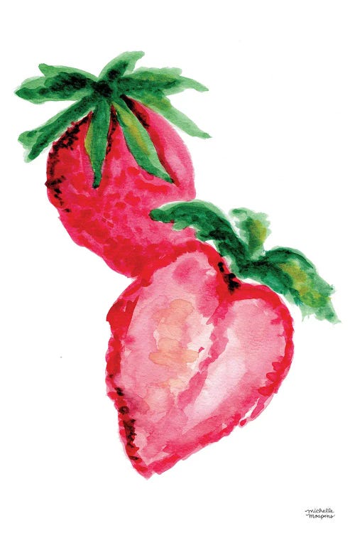 Strawberries Watercolor