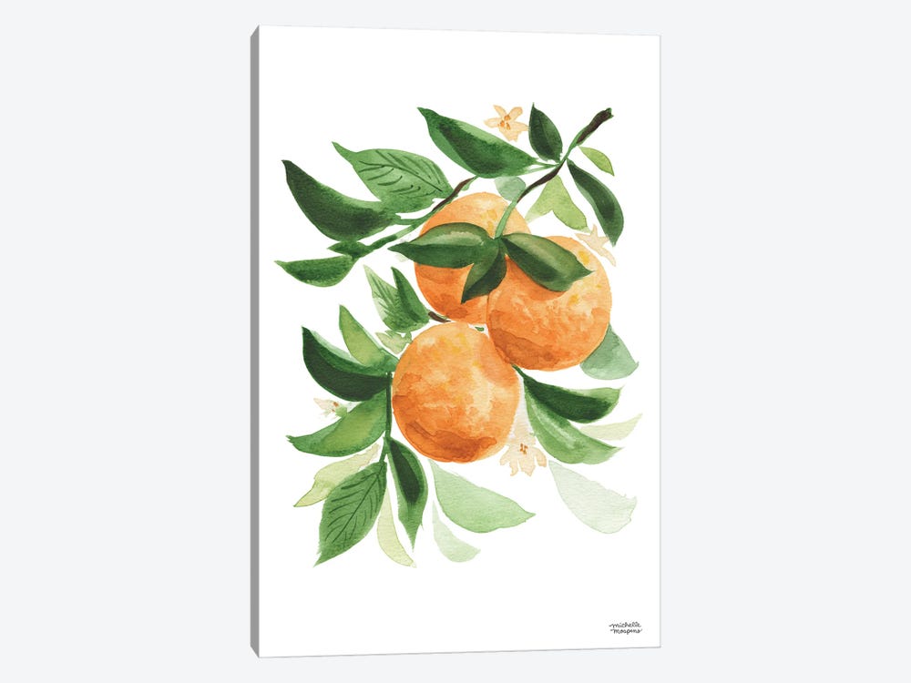 Oranges Watercolor II by Michelle Mospens 1-piece Art Print