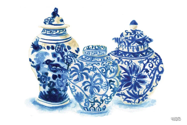 Ginger Jars XVIII Watercolor