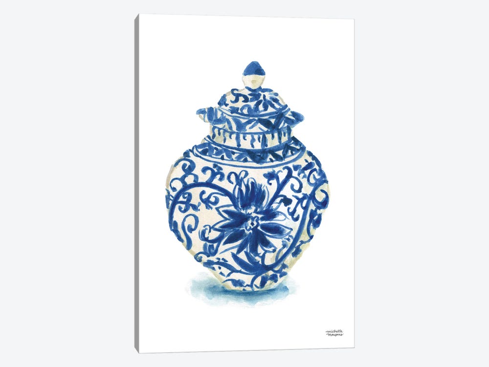 Ginger Jar IV Watercolor by Michelle Mospens 1-piece Art Print