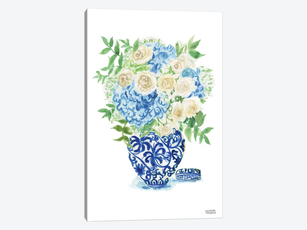 Ginger Jar XVII Watercolor by Michelle Mospens 1-piece Canvas Print