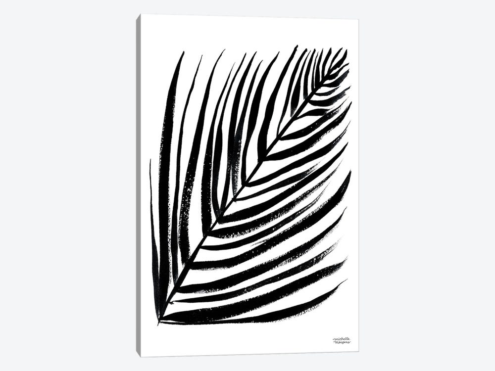 Black And White Frond I by Michelle Mospens 1-piece Canvas Art Print