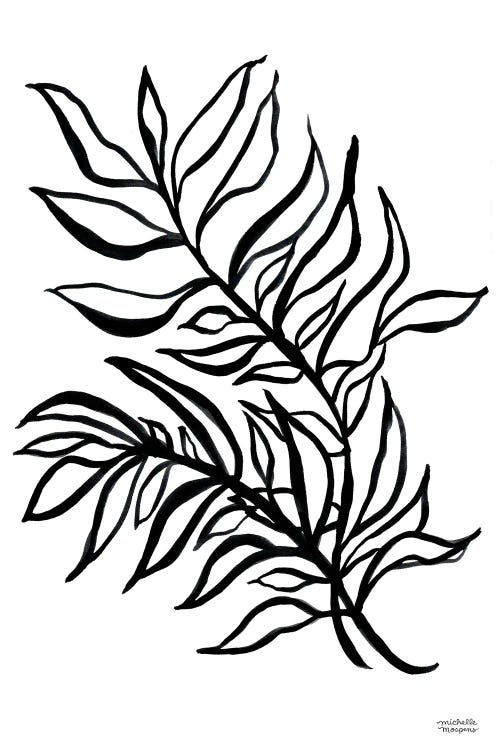 Black And White Botanical I