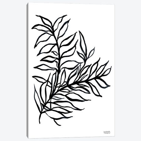 Black And White Botanical II Canvas Print #MMP69} by Michelle Mospens Canvas Art Print