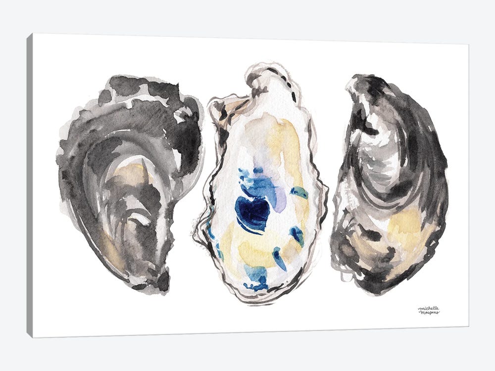 Oyster VIII Watercolor by Michelle Mospens 1-piece Art Print
