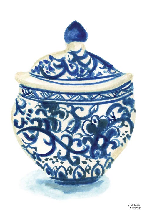 Ginger Jar II Watercolor