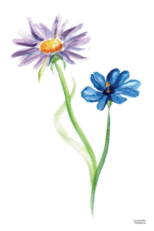 Wildflower Duo Watercolor