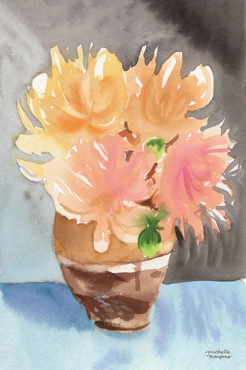 Boho Bouquet Still Life Watercolor