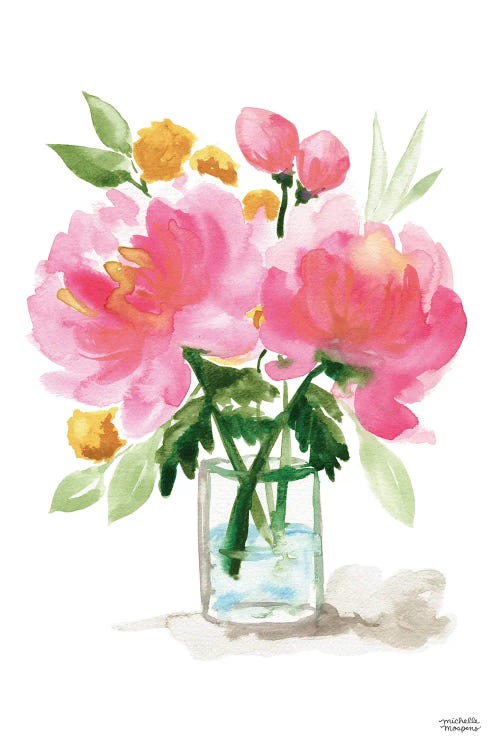 Painterly Bouquet Still Life II Watercolor