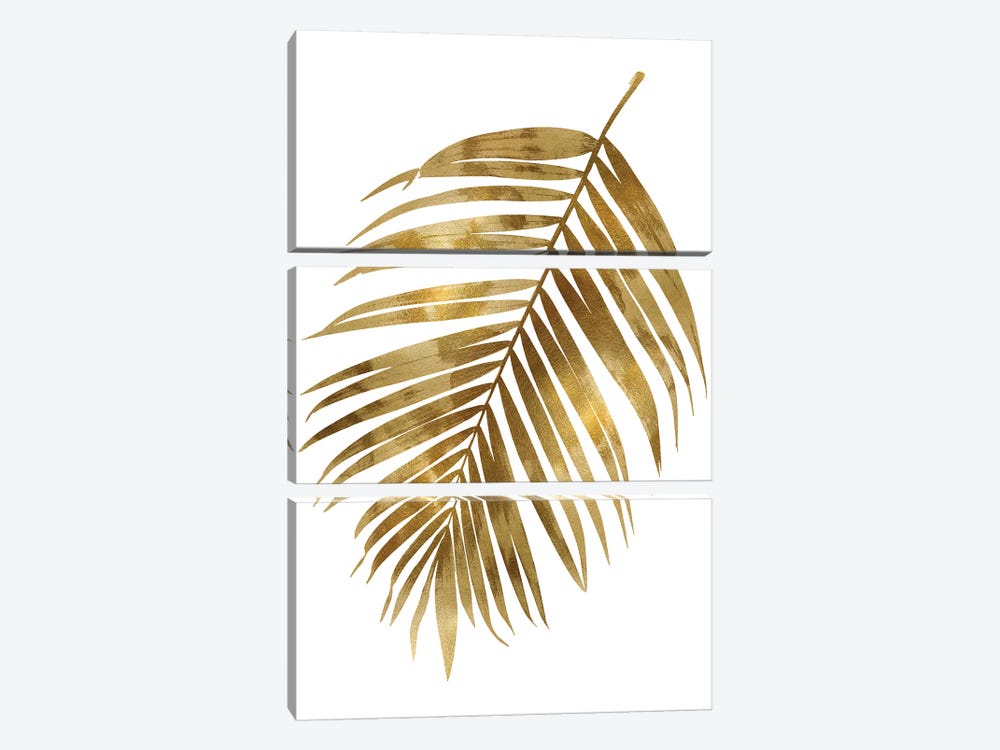 Gold Palm I by Melonie Miller 3-piece Canvas Wall Art