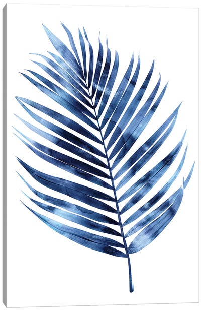 Indigo Palm I Canvas Art Print - Nature Close-Up Art