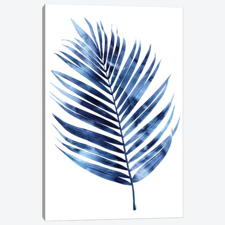Indigo Palm I Canvas Print #MMR49} by Melonie Miller Canvas Art Print