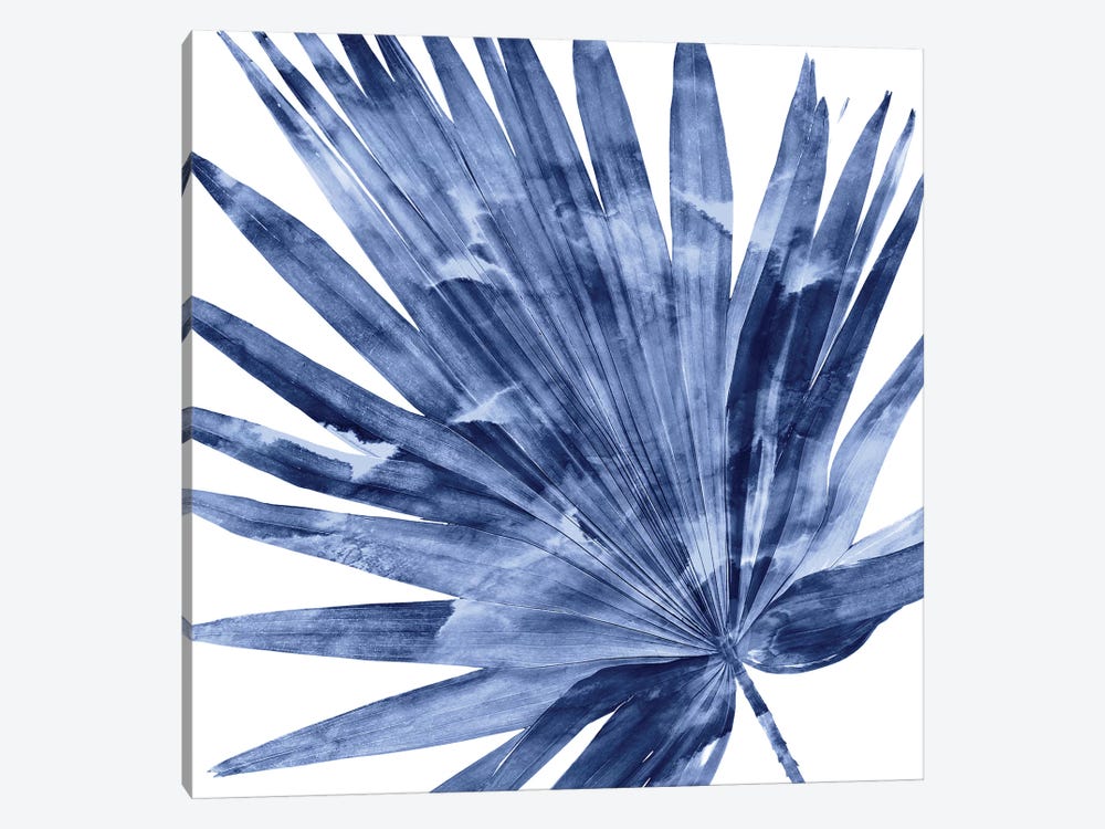 Indigo Palm, Close-Up IV by Melonie Miller 1-piece Canvas Print