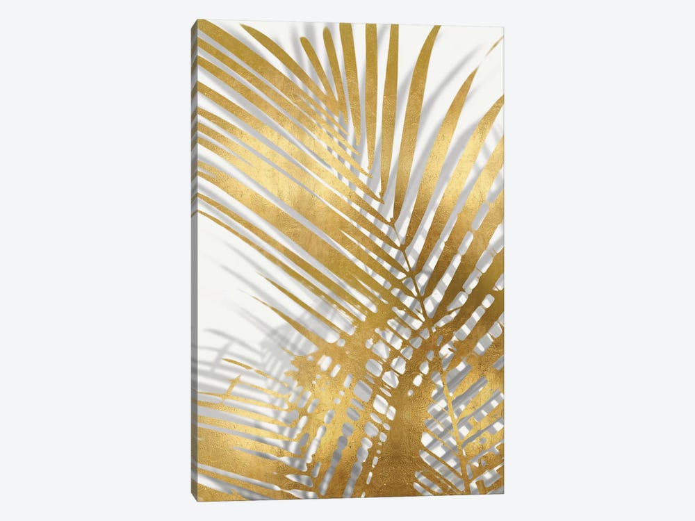 Palm Shadows Gold I by Melonie Miller 1-piece Canvas Print