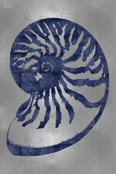 Melonie Miller: Blue On Silver III by Melonie Miller