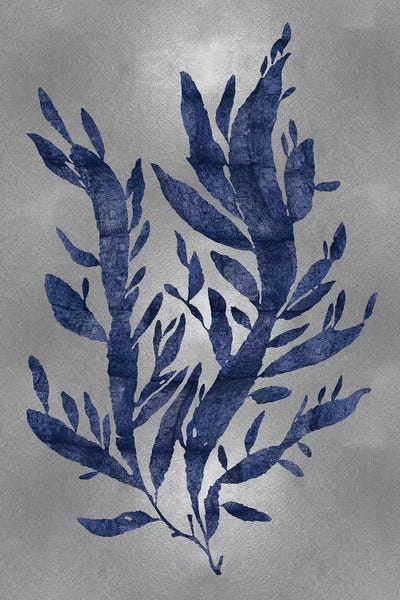 Melonie Miller: Blue On Silver IV by Melonie Miller