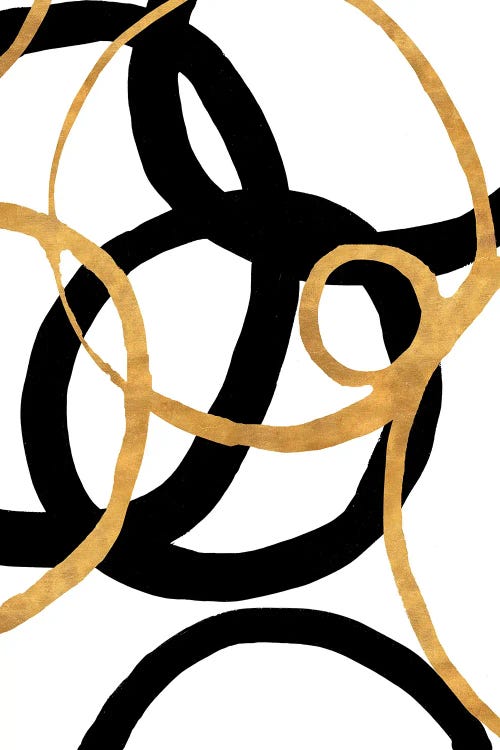 Black and Gold Stroke II