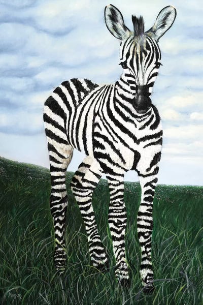 Megan Morris: At Attention Zebra by Megan Morris