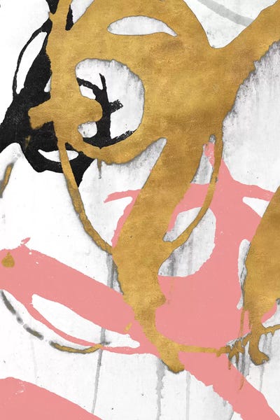 Rose Gold Strokes I by Megan Morris canvas print