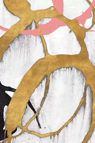 Rose Gold Strokes II by Megan Morris canvas print