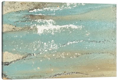 Shoreline Abstract Canvas Art Print - Coastal & Ocean Abstract Art