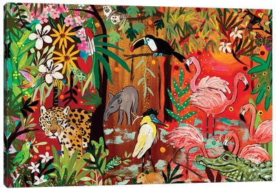 Amazonia II Canvas Art Print - Toucan Art