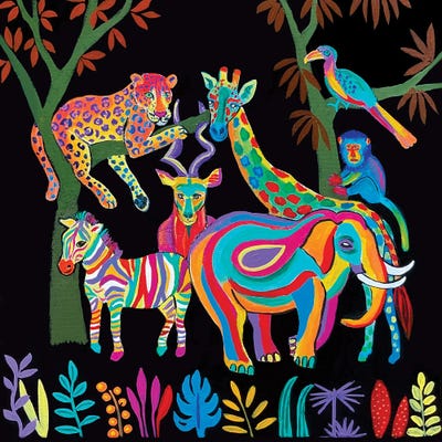 Rainbow Savanna by Magali Modoux art print