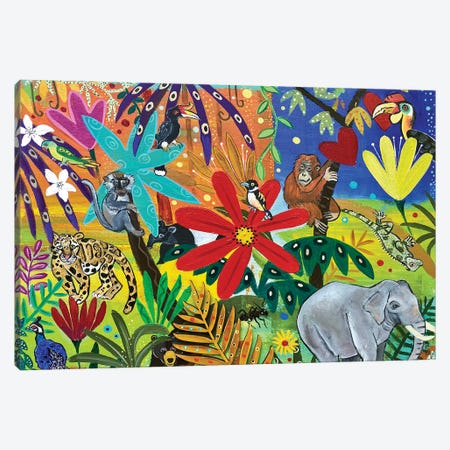 Jungle Of Borneo Canvas Print #MMX109} by Magali Modoux Canvas Art Print