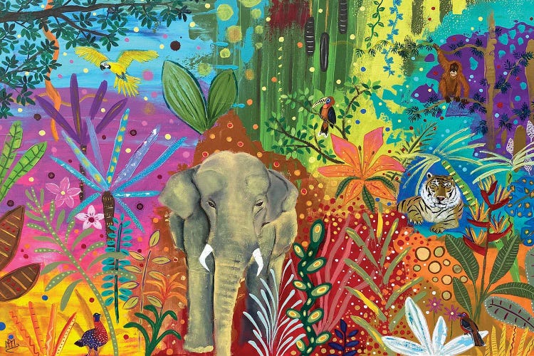 The Elephant Walk by Magali Modoux wall art