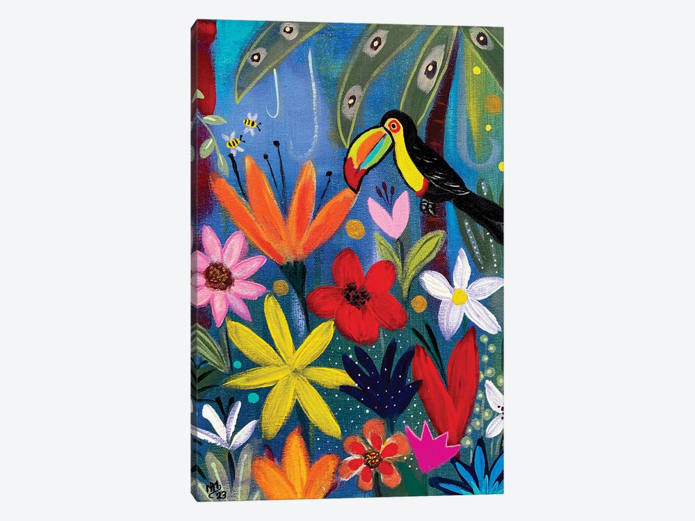 Toucan By Night by Magali Modoux 1-piece Canvas Art