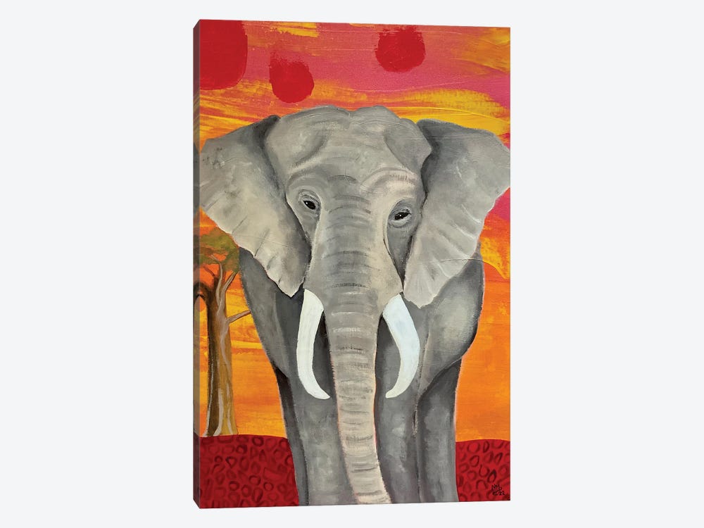 Ginger Elephant by Magali Modoux 1-piece Art Print