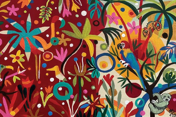 Magali Modoux: Magical Rainbow Forest by Magali Modoux