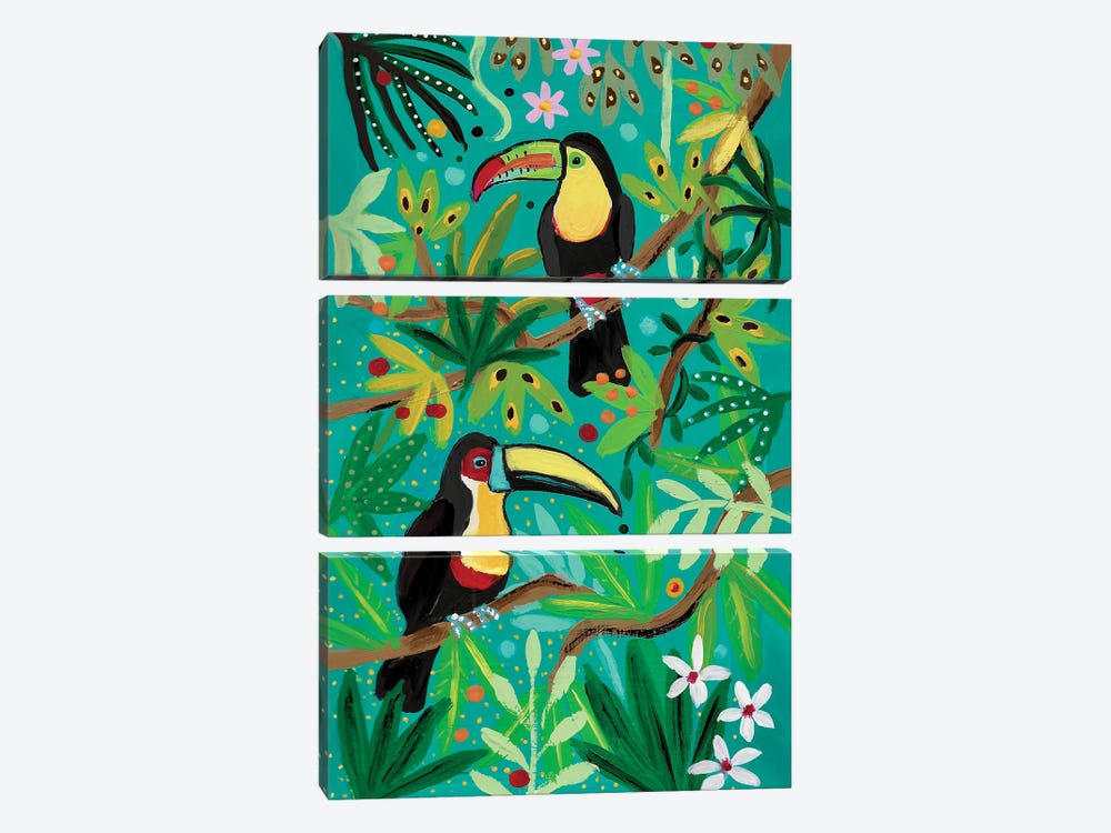 Toucans by Magali Modoux 3-piece Canvas Art Print